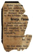 Feenstra, Grietje