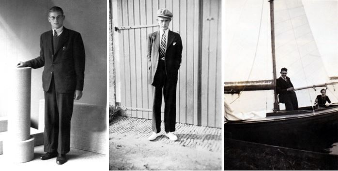 Foto links Gijsbert D. Boomsma (1944), midden Geert Leemburg, rechts Geert Leembur en Maartje van der Meer (1944)
