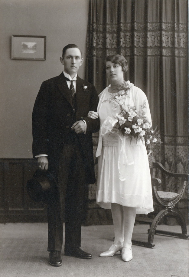 Echtpaar Hessel Pettinga en Johanna Froucina Blanksma (1929)